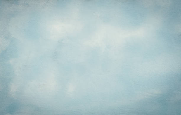 sfondo blu bambino dipinto a mano - mottled foto e immagini stock