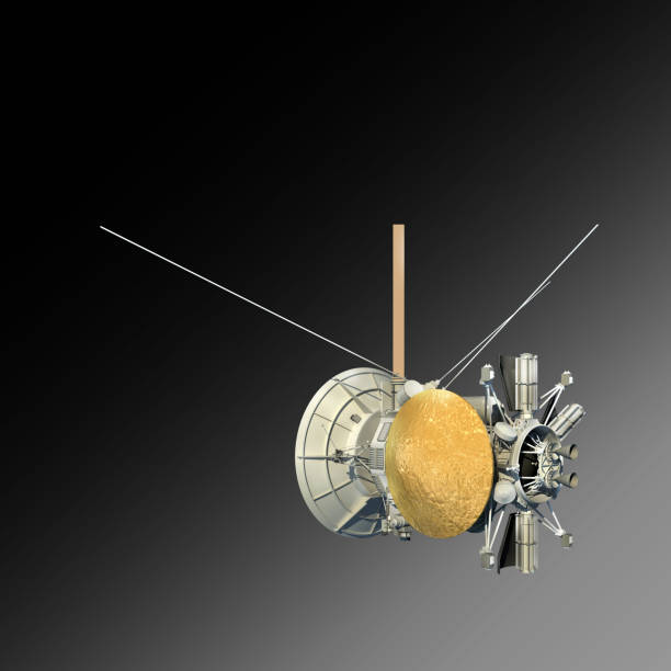 istock Unmanned spacecraft or satellite orbiter with clipping path 1018978670