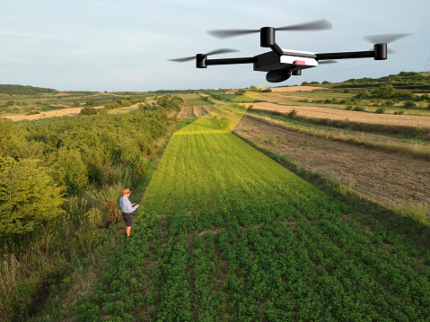 drone agriculture infrared inspection of crops