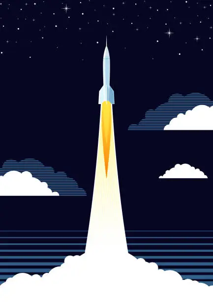 Vector illustration of Space poster