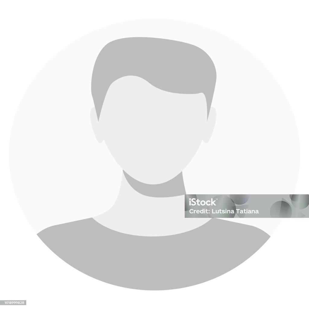 Default avatar profile icon. Grey photo placeholder. Default avatar profile icon. Grey photo placeholder. Male Default Profile. Gray Person Picture Isolated On White Background. Good Man Headshot For Your User Web Design. Vector illustration Headshot stock vector