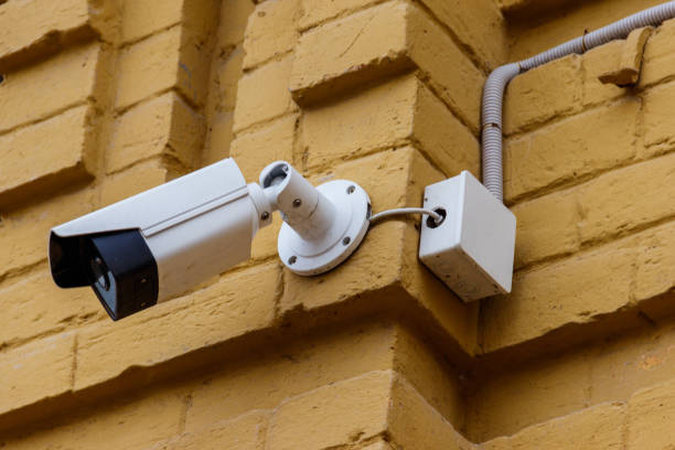 istock Surveillance camera or CCTV system is device to record video for security about shop, store, house, hotel or offices 1019017766