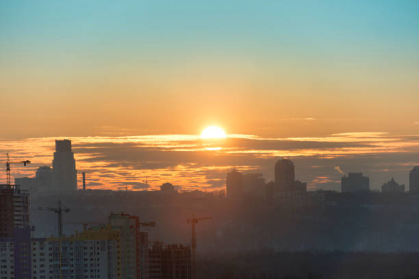 istock Sunset in the city 1019023158