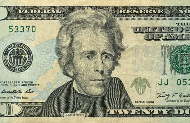 Photo of Twenty Dollars With One Note. 20 Dollars