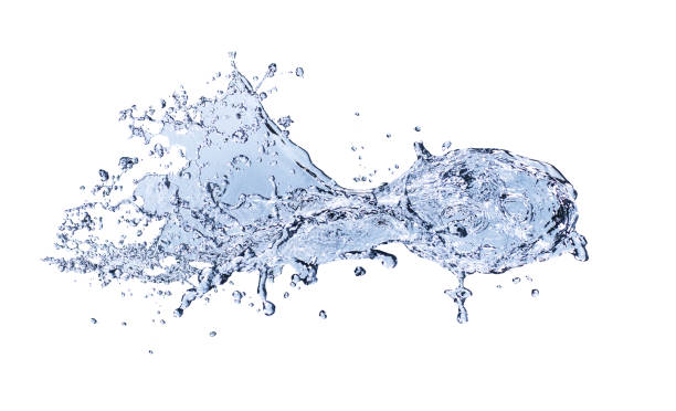 istock Pure water splash isolated on white background 1019036658