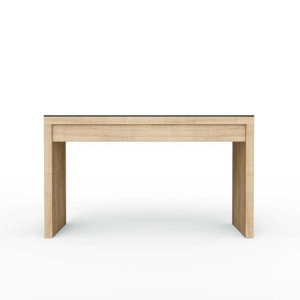 Minimal style Dressing Table with glass top