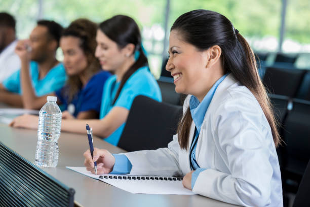 istock Medical student enjoys lively lecture 1019065678