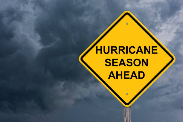istock Hurricane Season Ahead Warning Sign 1019065914