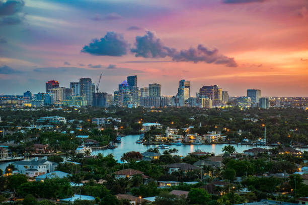 istock Ft. Lauderdale, Florida, USA Skyline at Sunset 1019066478