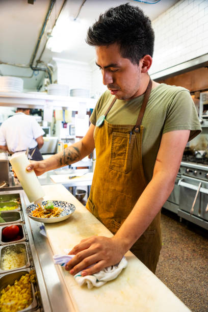 istock Mexican chef working in an authentic Mexican restaurant 1019069204