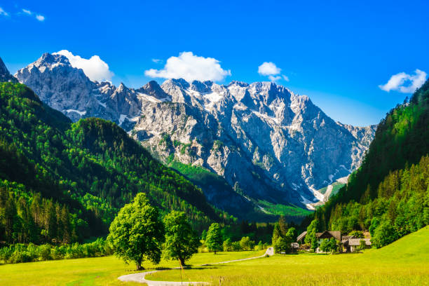 istock View on mountains by Logar Valley in the slovenian Alps 1019071416
