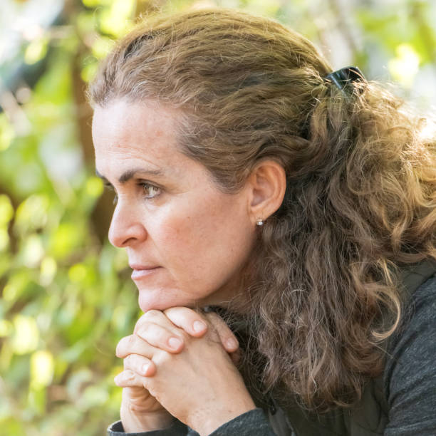 istock Pensive mature woman 1019089602