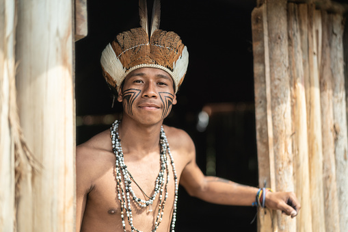 Beautiful shooting of how Brazilian Native lives in Brazil Sustainable Lifestyle