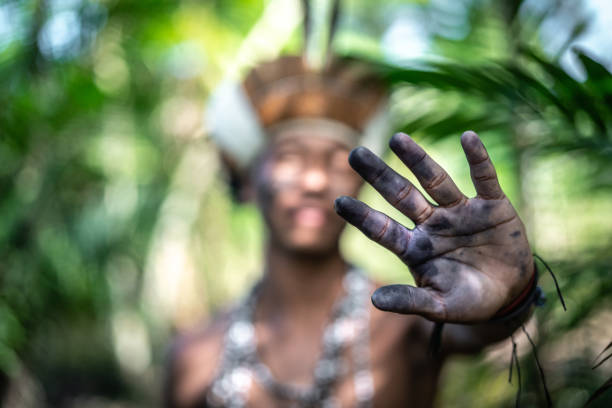 Beautiful shooting of how Brazilian Native lives in Brazil Sustainable Lifestyle