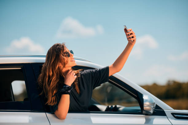 istock Woman taking selfie. 1019105780