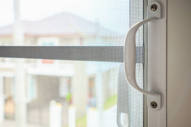 istock mosquito net wire screen on house window protection against insect 1019109738