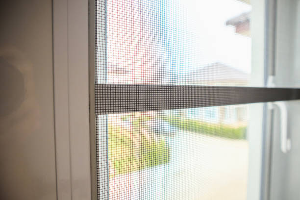 istock mosquito net wire screen on house window protection against insect 1019109740