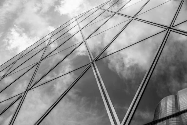 istock Modern office building close up with B&W color 1019110034