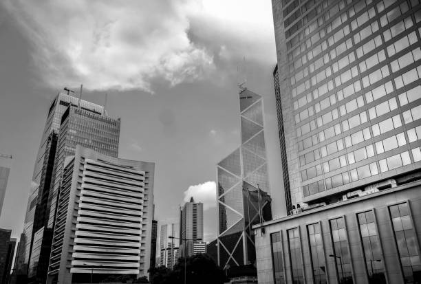 istock Modern office building close up with B&W color 1019110210