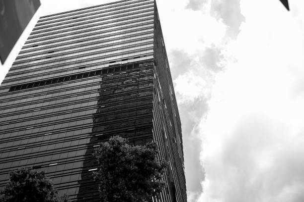 istock Modern office building close up with B&W color 1019110216