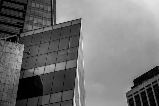 istock Modern office building close up with B&W color 1019110222