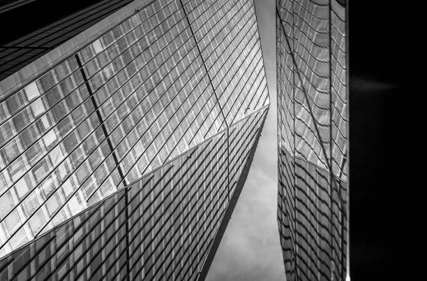 istock Modern office building close up with B&W color 1019110230