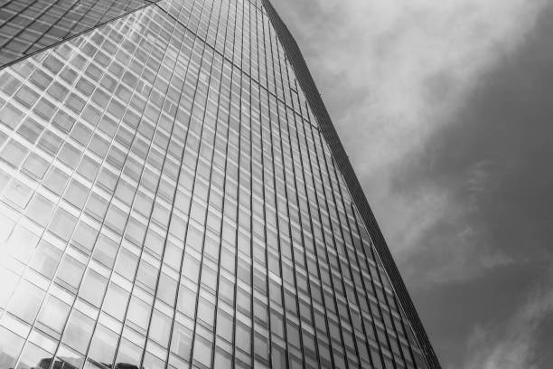 istock Modern office building close up with B&W color 1019110236