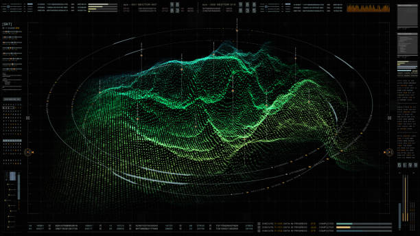istock Futuristic Military HUD Holographic Terrain Concept 1019121084