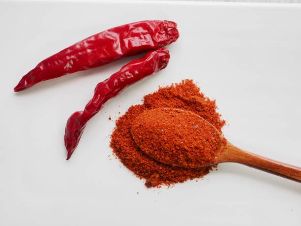 istock Korean red pepper powder and dried chili 1019121226