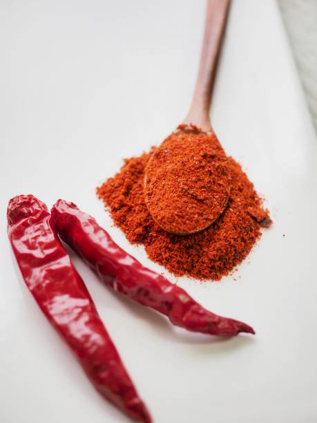 istock Korean red pepper powder and dried chili 1019121250