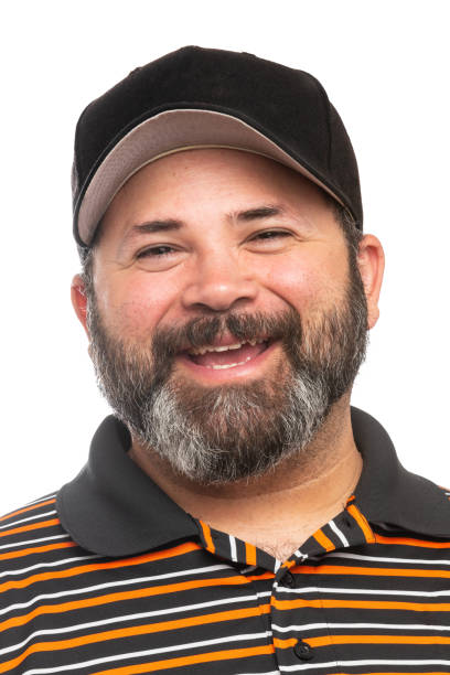 istock Mid adult man looking at the camera on white background 1019134834