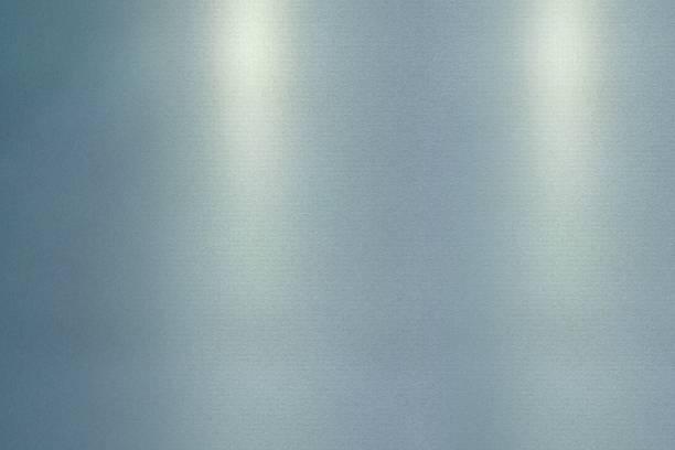 istock Reflection of wave corrugated blue metallic, texture background 1019149044