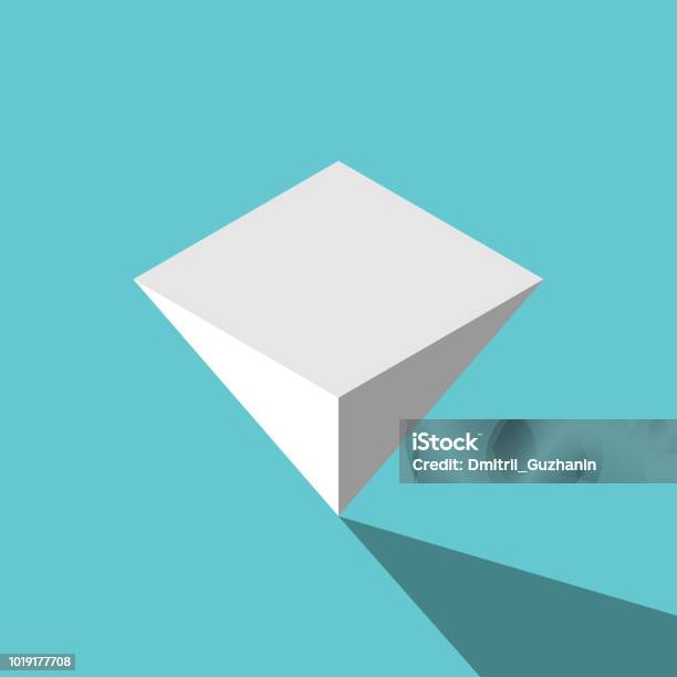 Isometric Pyramid Upside Down Stock Illustration - Download Image Now - Pyramid, Upside Down, Three Dimensional