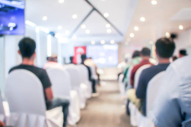 istock Abstract blur people in seminar room , or classroom 1019181234