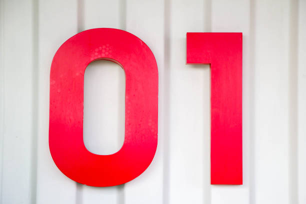 istock number 01 on stell wall 1019181350