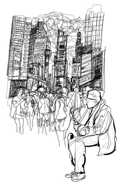 在紐約時報廣場 - times square billboard 幅插畫檔、美工圖案、卡通及圖標