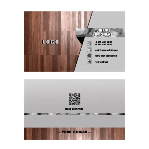 Photo of Modern  business  card ,name card  help your company, your enterprise illustrious,famous,popular and well-known, art and background.Illustration