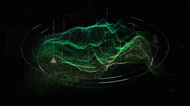 istock Futuristic Military HUD Holographic Terrain Concept 1019205612