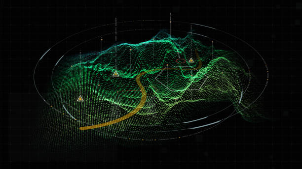 istock Futuristic Military HUD Holographic Terrain Concept 1019205746