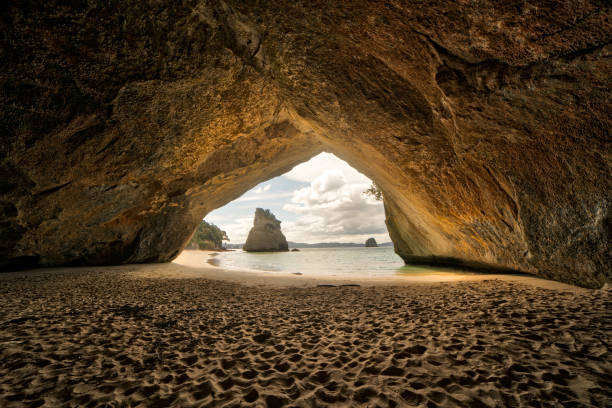 istock Beauty in nature in coromandel Cathedral cove district 1019207908