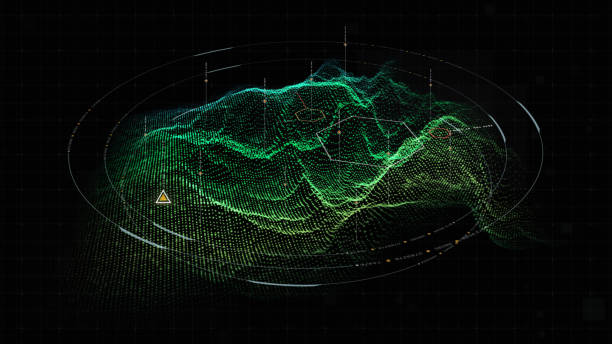 istock Futuristic Military HUD Holographic Terrain Concept 1019208604
