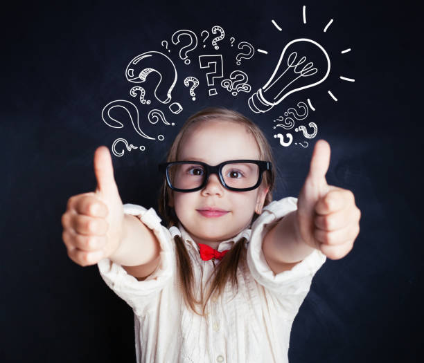 istock Smart girl with thumb up and lightbulb 1019220252