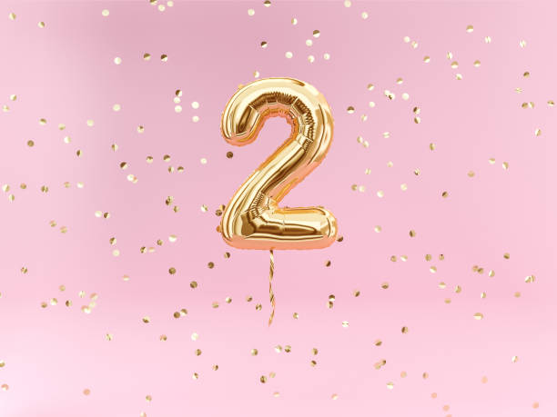 istock Two year birthday. Two-year anniversary background. 1019226516
