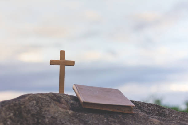 istock Background image of cross, Easter Sunday concept. 1019226630