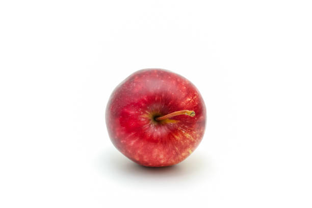 istock Isolated red apple sliced on white background 1019235308