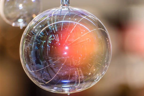 Clear Glass Bright and Shining Christmas Ornaments