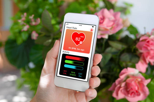 istock female hand holding white phone app health tracking activity screen 1019259610