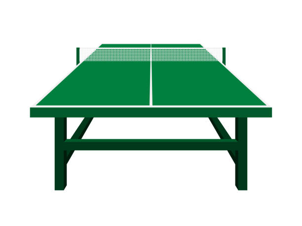 стол для настольного тенниса - table tennis table stock illustrations