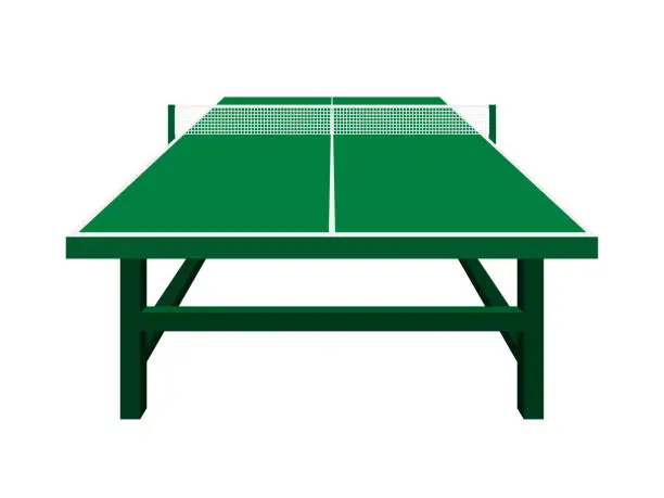 Vector illustration of table‐tennis table