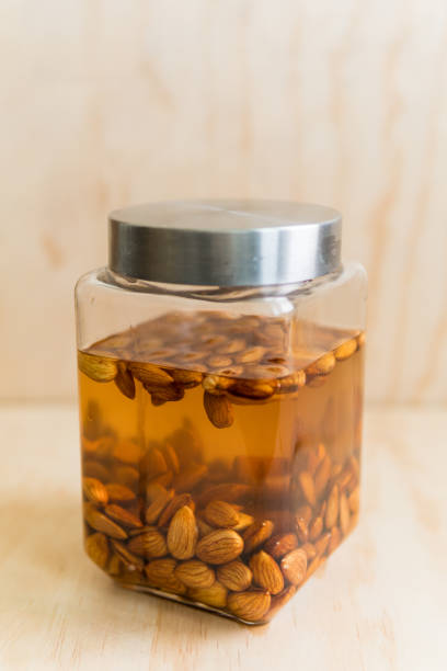 istock activated Almonds ready to be made into almond milk 1019266336